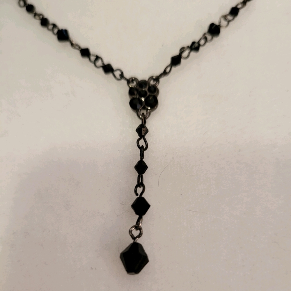 Beautiful black beads necklace